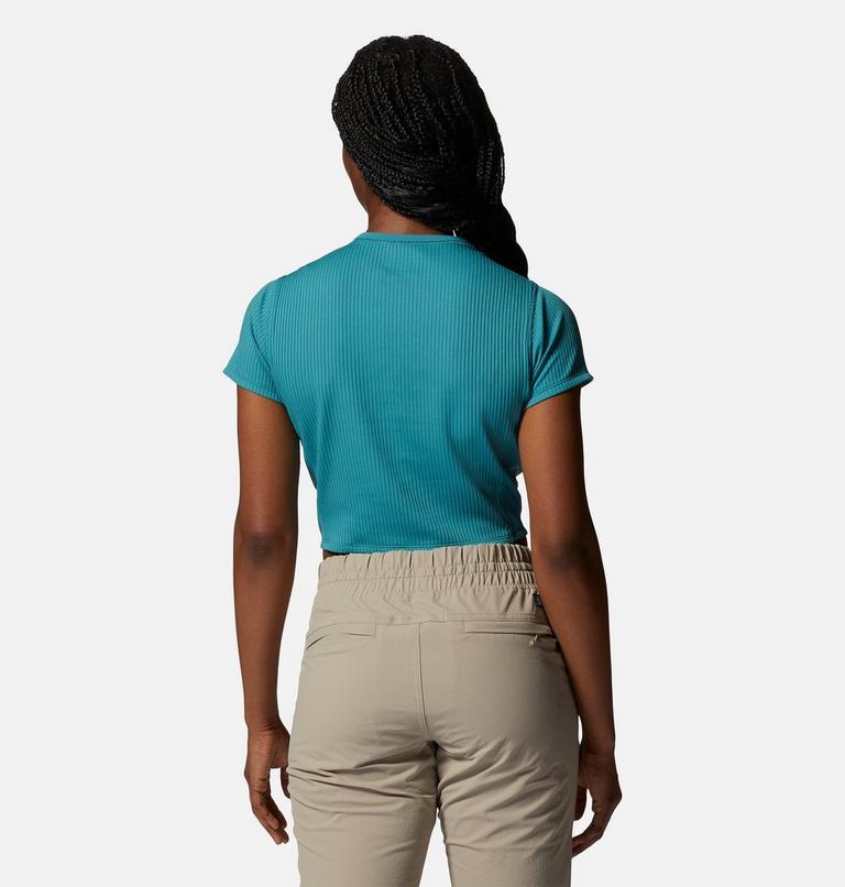 Women's Summer Rib Short Sleeve, Color: Palisades, image 2