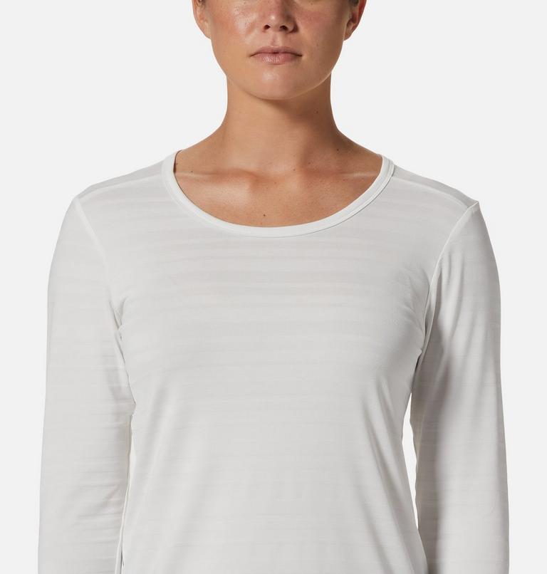 Women's Mighty Stripe Long Sleeve, Color: Fogbank, image 4