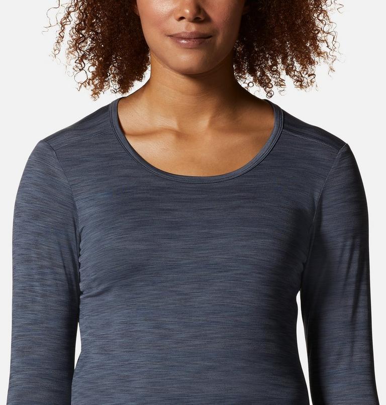 Women's Mighty Stripe Long Sleeve, Color: Blue Slate, image 4