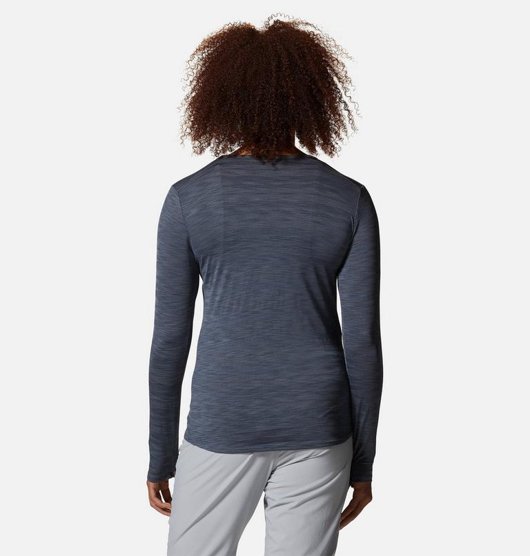 Women's Mighty Stripe Long Sleeve, Color: Blue Slate, image 2
