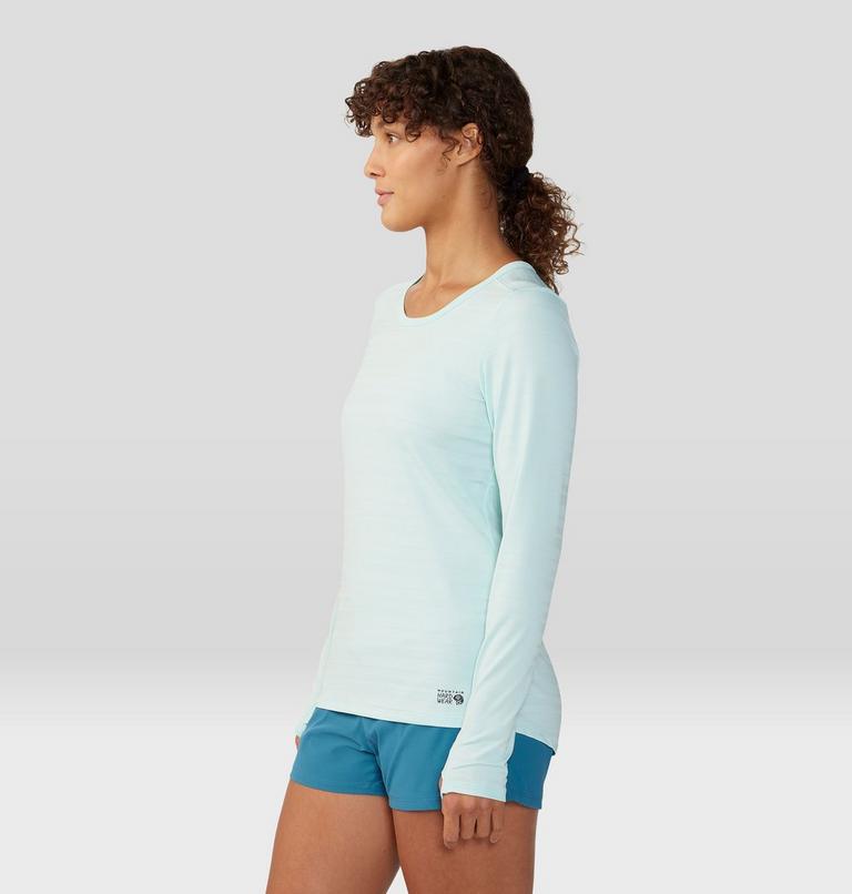 T-shirt à manches longues Mighty Stripe Femme, Color: Pale Ice, image 3