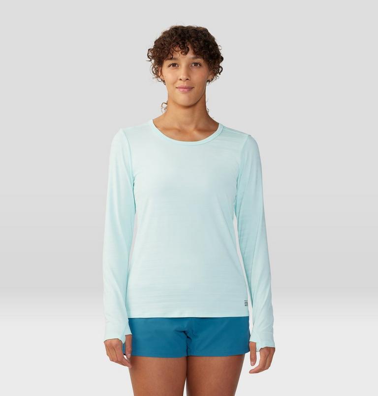 T-shirt à manches longues Mighty Stripe Femme, Color: Pale Ice, image 1