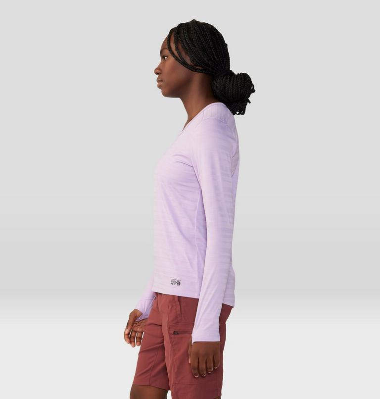 Women's Mighty Stripe Long Sleeve, Color: Wisteria, image 3