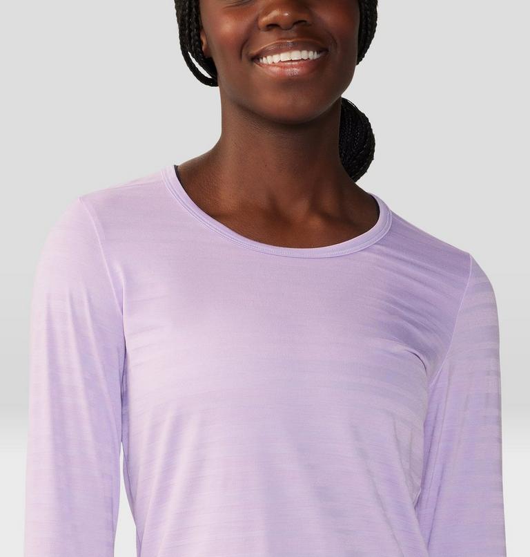 Women's Mighty Stripe Long Sleeve, Color: Wisteria, image 4