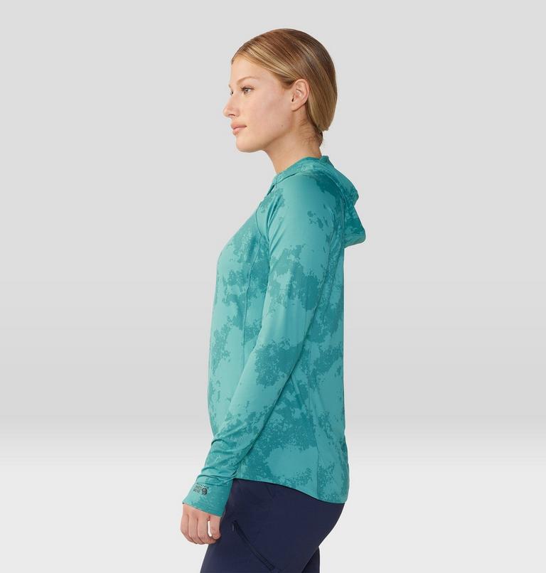 Women's Crater Lake Active Hoody, Color: Palisades Scatter Dye Print, image 3