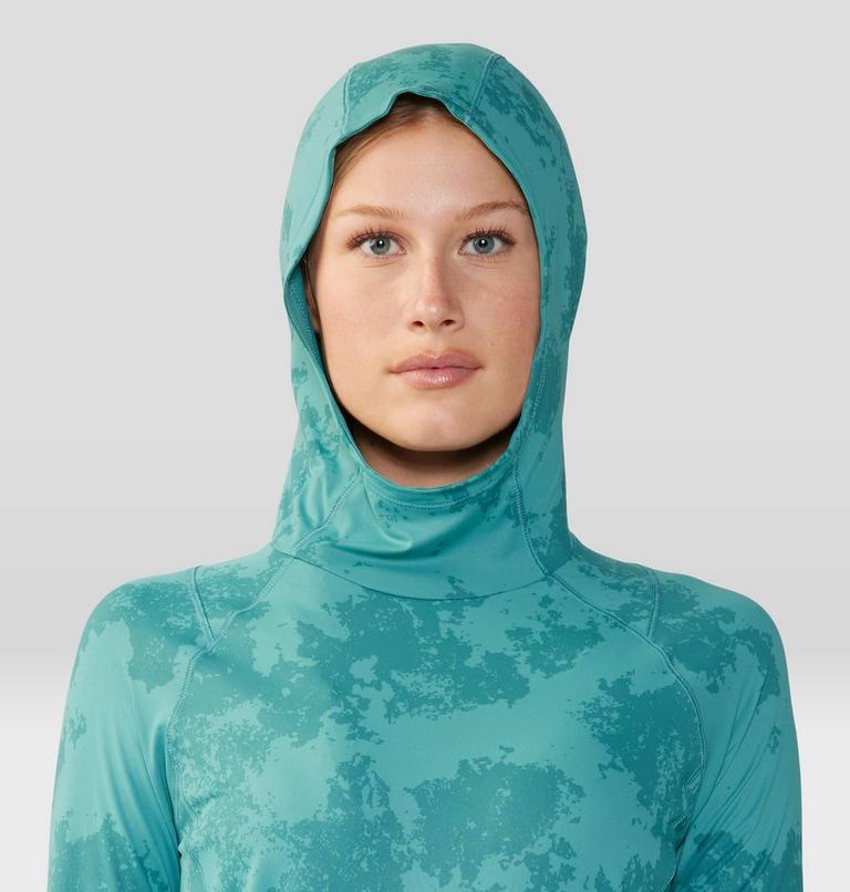 Women's Crater Lake Active Hoody, Color: Palisades Scatter Dye Print, image 4