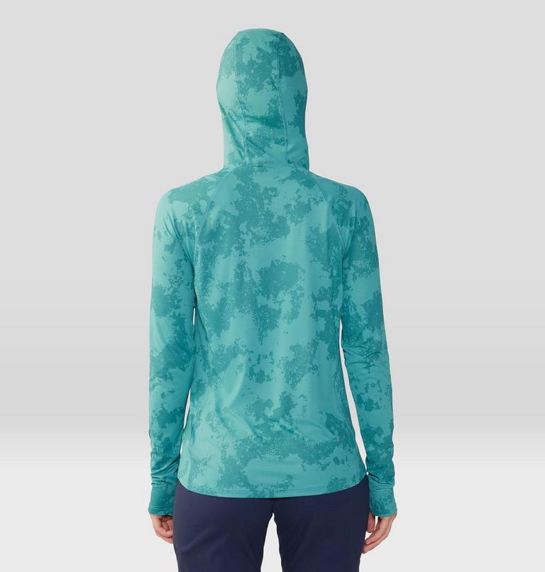 Women's Crater Lake Active Hoody, Color: Palisades Scatter Dye Print, image 2
