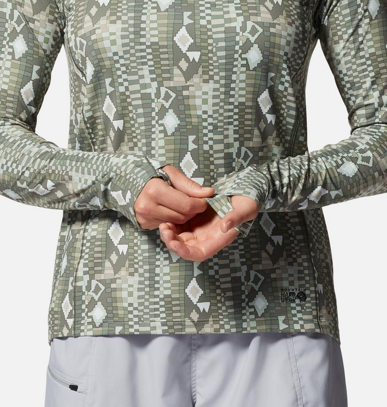 Women's Crater Lake Active Hoody, Color: Mantis Geos Print, image 5