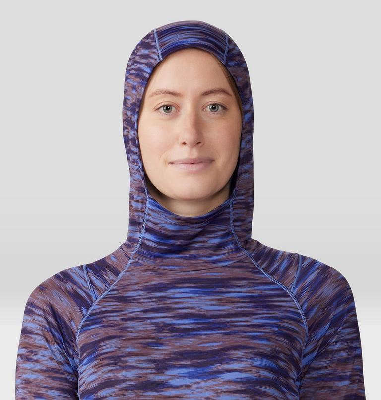 Women's Crater Lake Active Hoody, Color: Berry Vivid Frequency Print, image 4