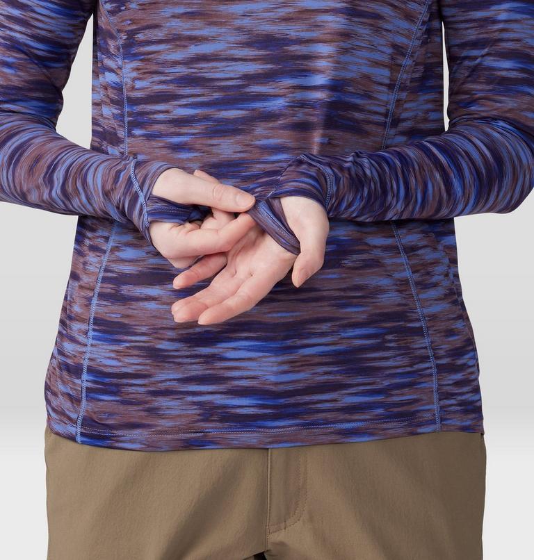 Women's Crater Lake Active Hoody, Color: Berry Vivid Frequency Print, image 5