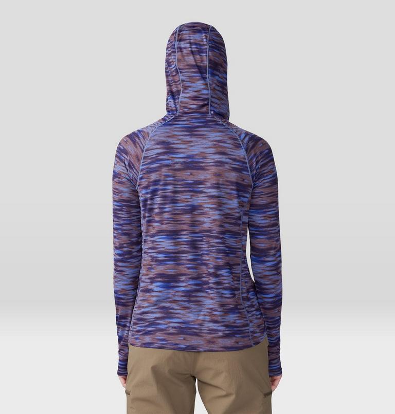 Women's Crater Lake Active Hoody, Color: Berry Vivid Frequency Print, image 2