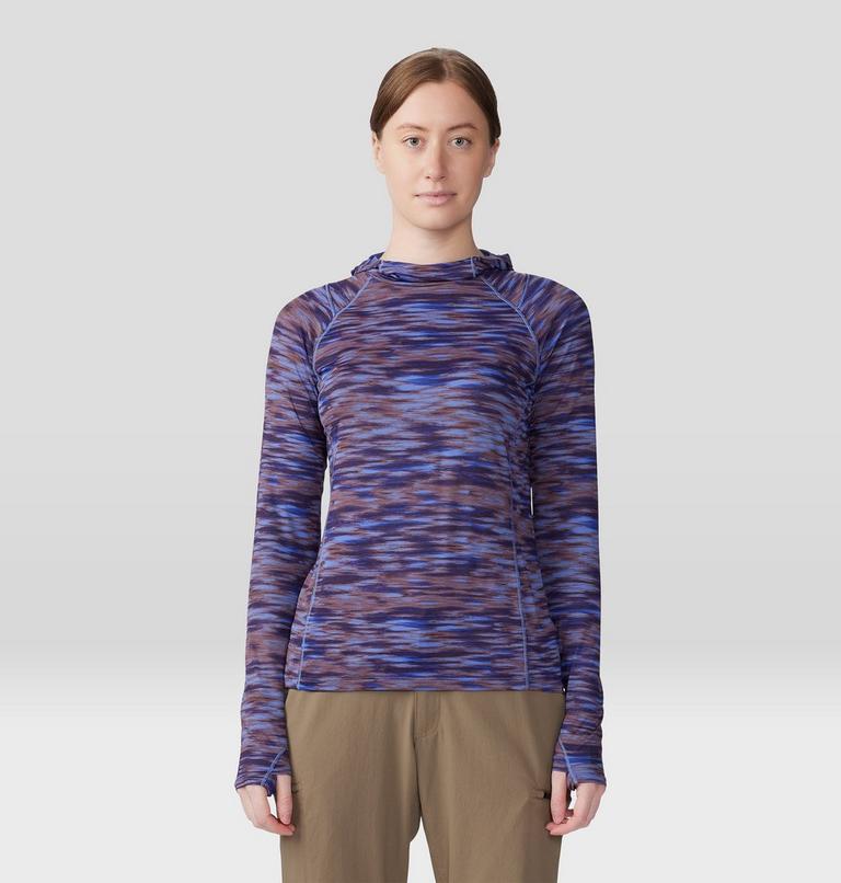 Women's Crater Lake Active Hoody, Color: Berry Vivid Frequency Print, image 1