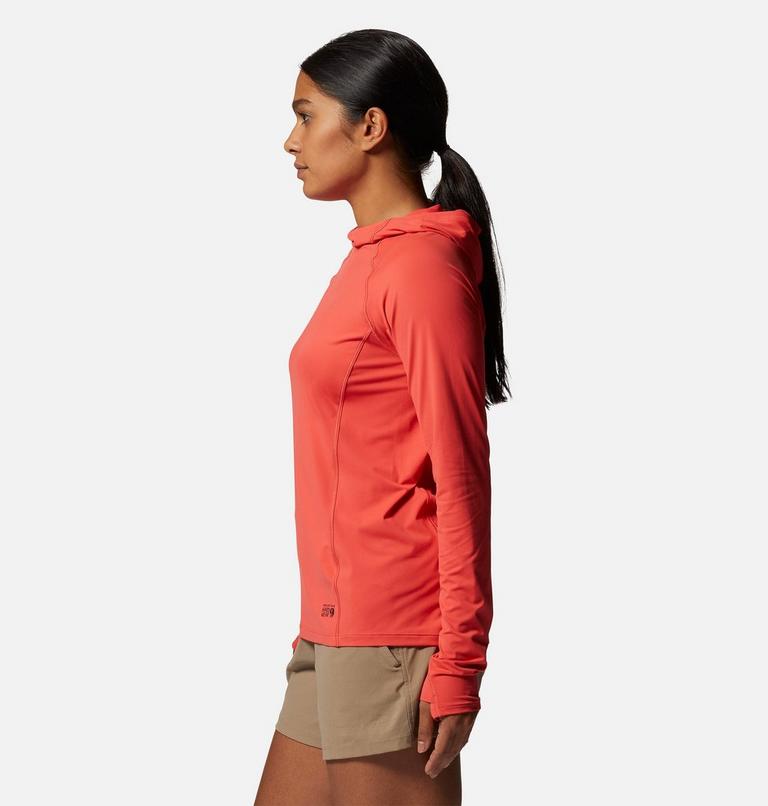 Women's Crater Lake Active Hoody, Color: Solar Pink, image 3