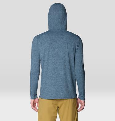 Men's Sunblocker Hoody, Color: Adriatic Blue Heather, image 6