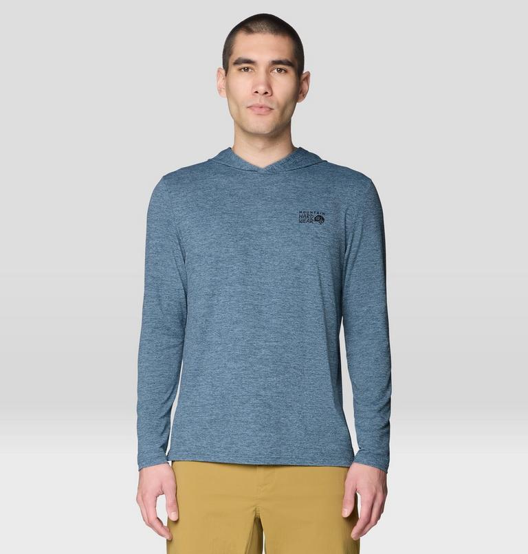 Men's Sunblocker Hoody, Color: Adriatic Blue Heather, image 1