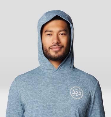 Men's Sunblocker Hoody, Color: Adriatic Blue Heather x, image 12