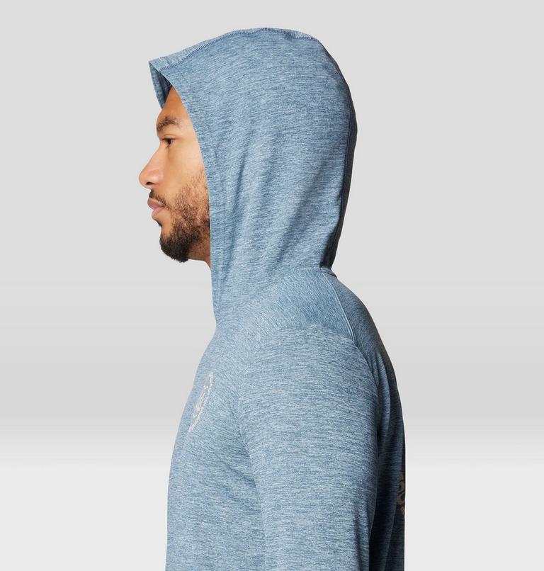 Men's Sunblocker Hoody, Color: Adriatic Blue Heather x, image 5