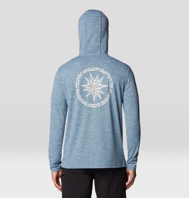 Men's Sunblocker Hoody, Color: Adriatic Blue Heather x, image 10