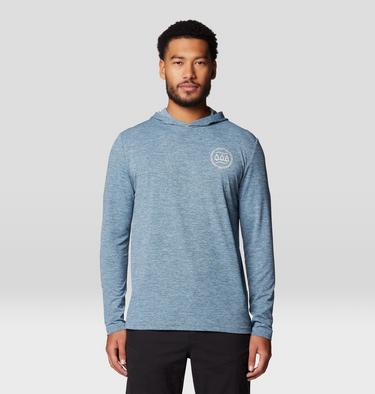 Men's Sunblocker Hoody, Color: Adriatic Blue Heather x, image 9