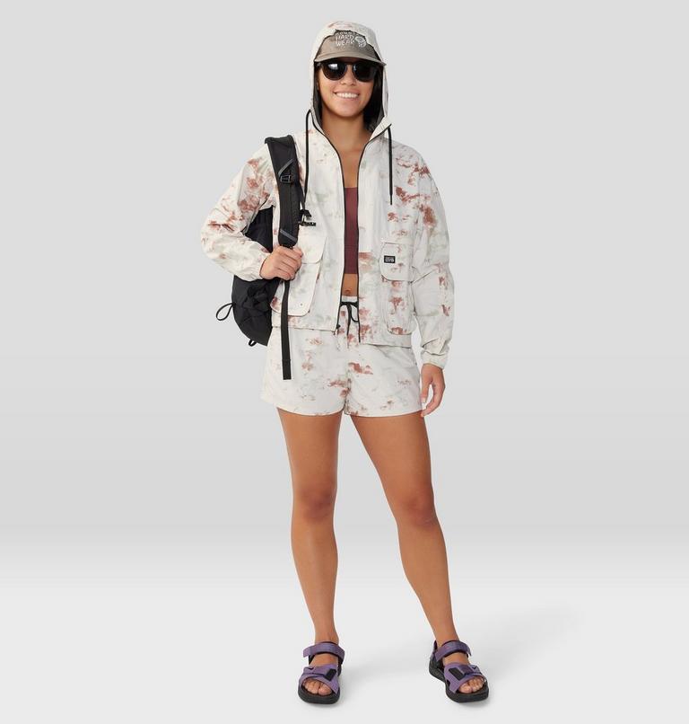 Women's Stryder Swim Short, Color: Dark Quartz Nebula Dye Print, image 7