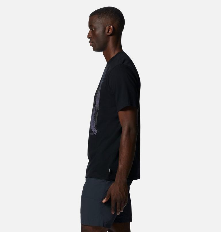 Men's Altitude Stairs Short Sleeve, Color: Black, image 3