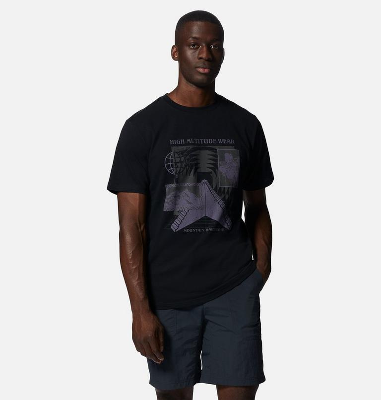 Men's Altitude Stairs Short Sleeve, Color: Black, image 5