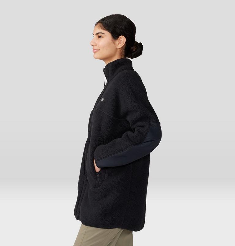 Women's HiCamp Fleece Long Full Zip, Color: Black, image 3