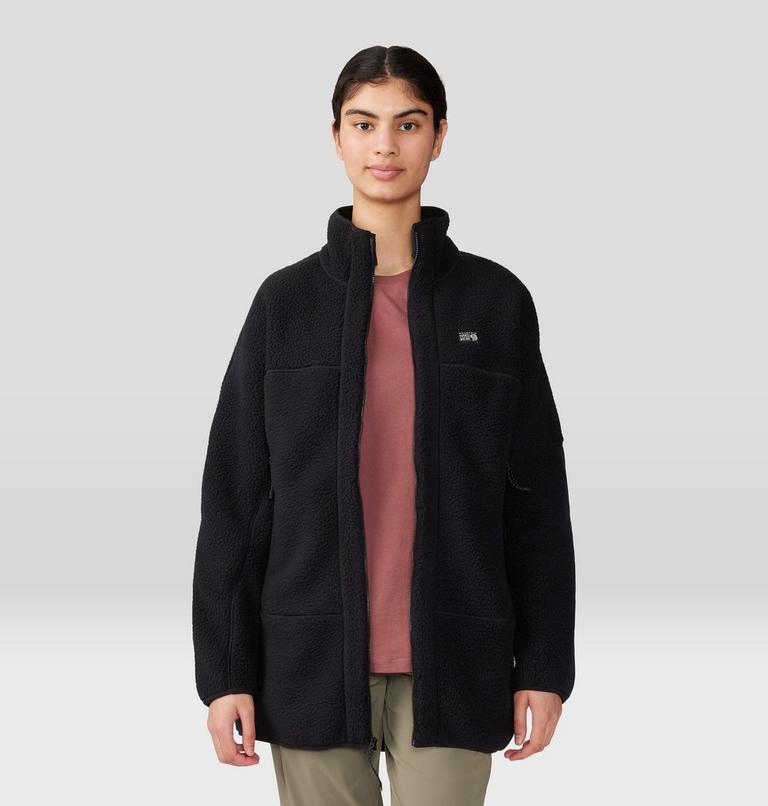 Women's HiCamp Fleece Long Full Zip, Color: Black, image 5