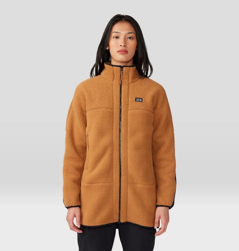 Women's HiCamp Fleece Long Full Zip, Color: Copper Clay, image 6