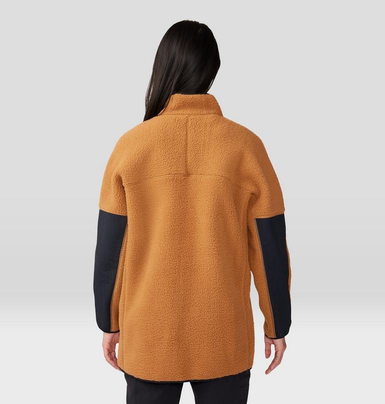 Women's HiCamp Fleece Long Full Zip, Color: Copper Clay, image 2