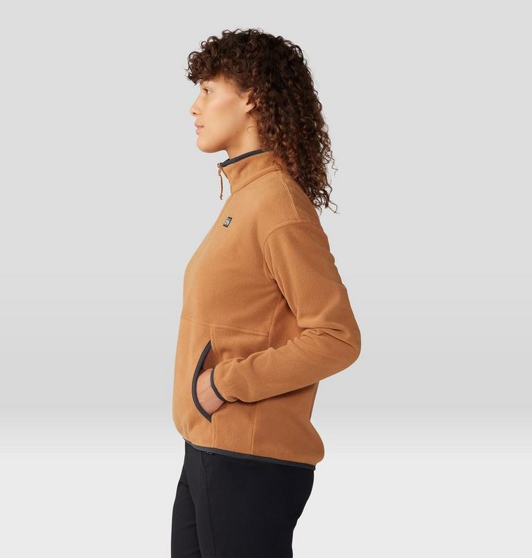 Women's Microchill Pullover, Color: Copper Clay, image 3