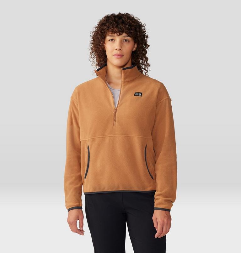 Women's Microchill Pullover, Color: Copper Clay, image 5