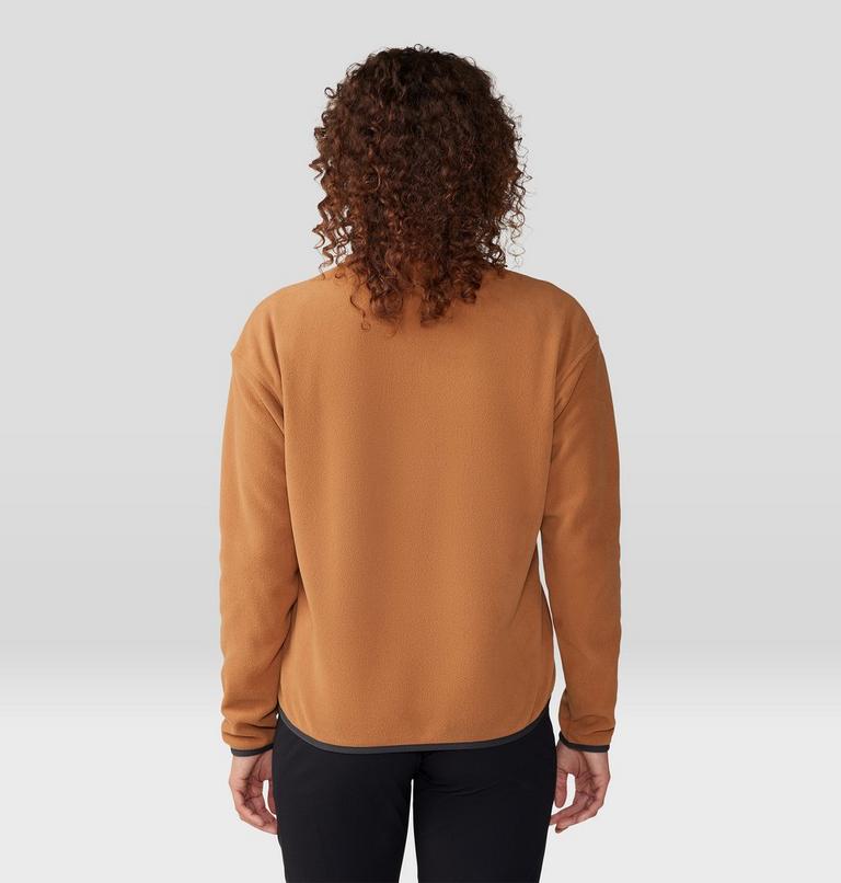 Women's Microchill Pullover, Color: Copper Clay, image 2