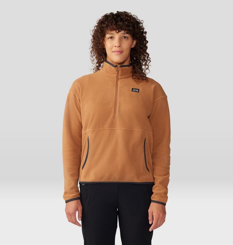 Women's Microchill Pullover, Color: Copper Clay, image 1