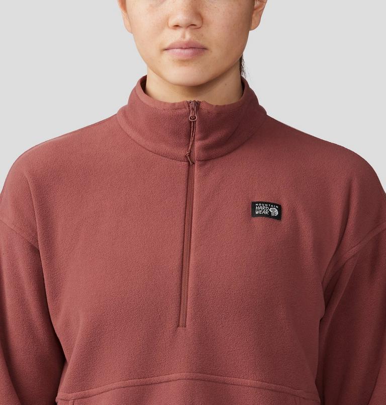 Women's Microchill Pullover, Color: Clay Earth, image 4