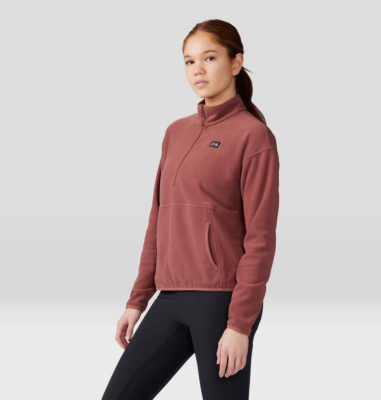 Women's Microchill Pullover, Color: Clay Earth, image 6
