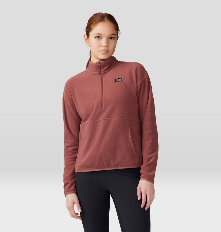 Women's Microchill Pullover, Color: Clay Earth, image 7