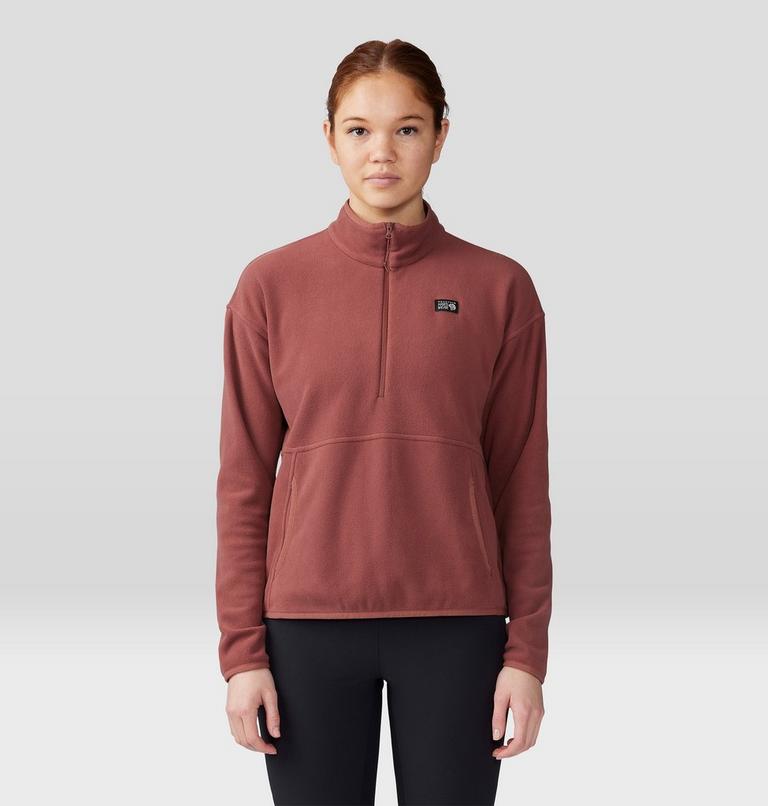 Women's Microchill Pullover, Color: Clay Earth, image 1