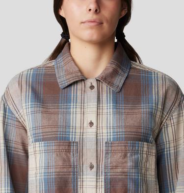 Women's Dolores Flannel Long Sleeve Shirt, Color: Choss Starlights Plaid, image 8