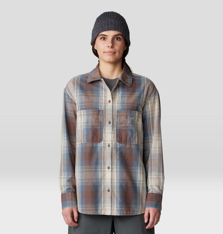 Women's Dolores Flannel Long Sleeve Shirt, Color: Choss Starlights Plaid, image 5