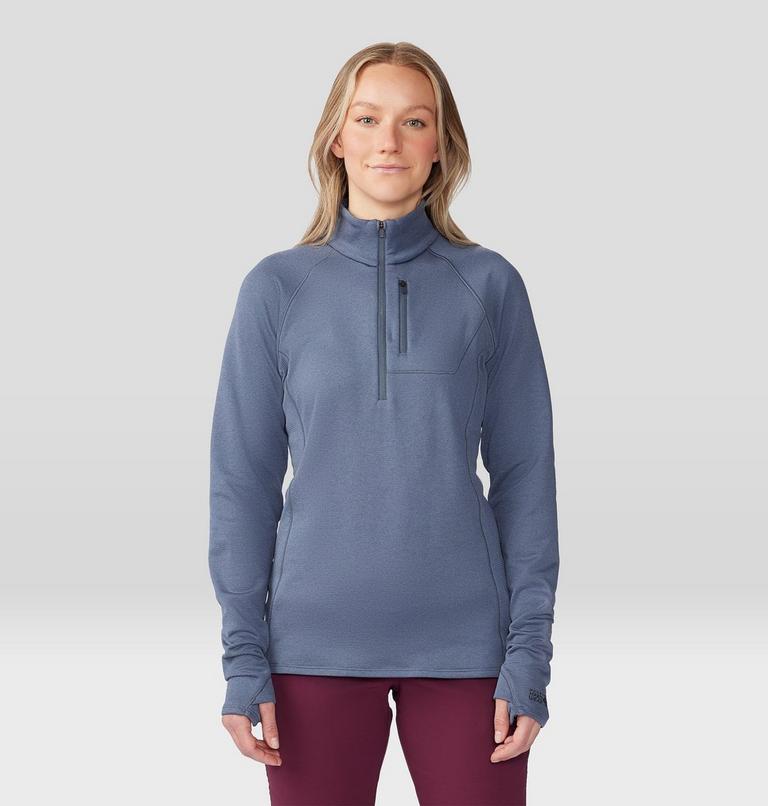 Women's Glacial Trail Half Zip, Color: Blue Slate, image 1