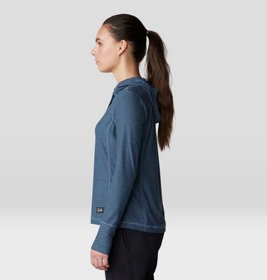 Women's Chillaction Hoody, Color: Adriatic Blue Heather, image 3