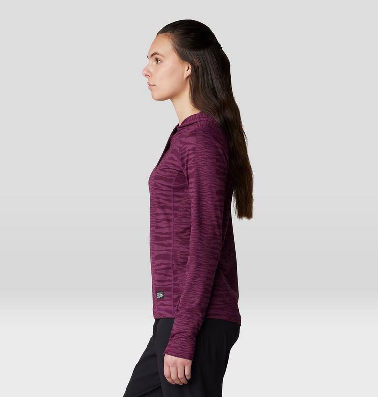 Women's Chillaction Hoody, Color: Sugar Plum Ridgelines Print, image 3