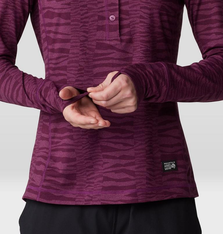 Women's Chillaction Hoody, Color: Sugar Plum Ridgelines Print, image 5