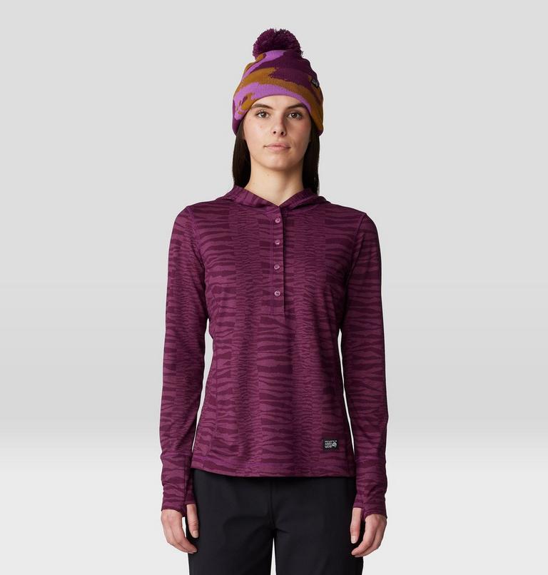 Women's Chillaction Hoody, Color: Sugar Plum Ridgelines Print, image 1