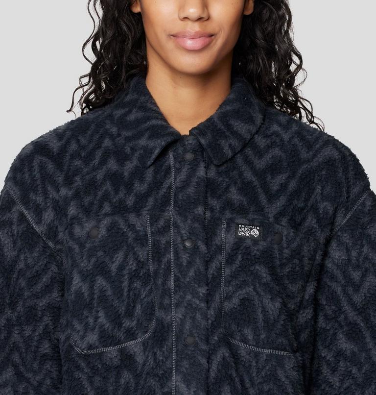 Women's HiCamp Shacket, Color: Volcanic Peaks XL Print, image 5