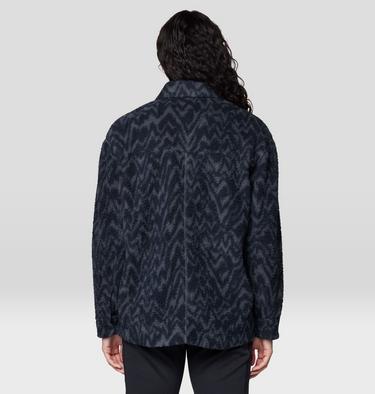 Women's HiCamp Shacket, Color: Volcanic Peaks XL Print, image 6
