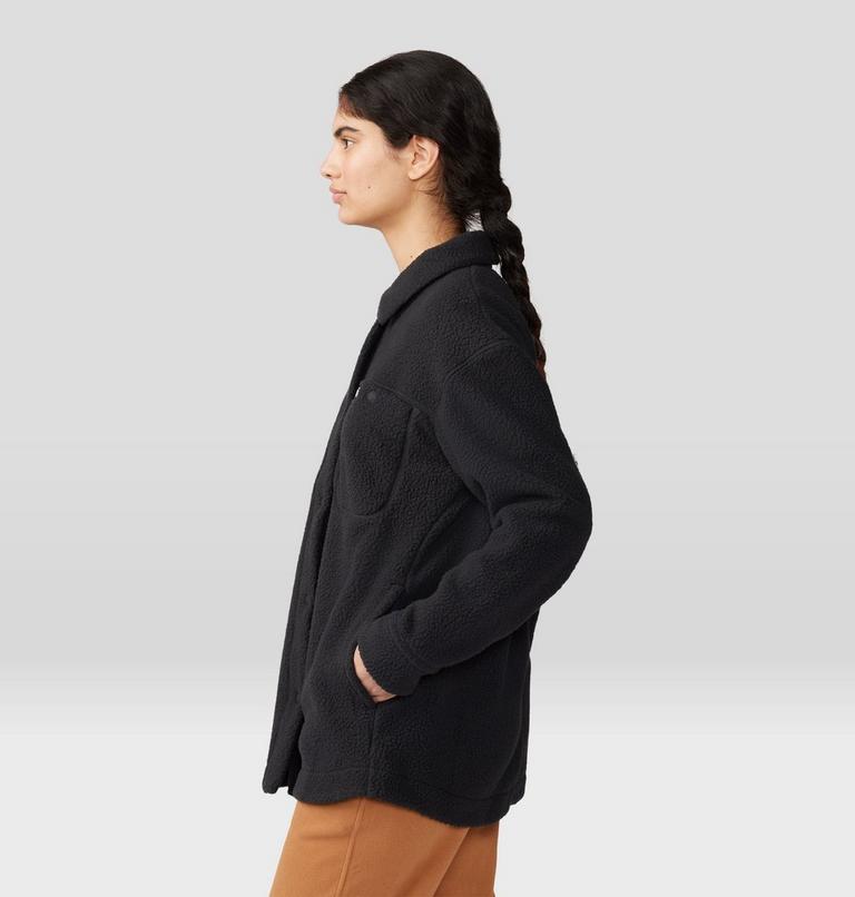 Women's HiCamp Shacket, Color: Black, image 3