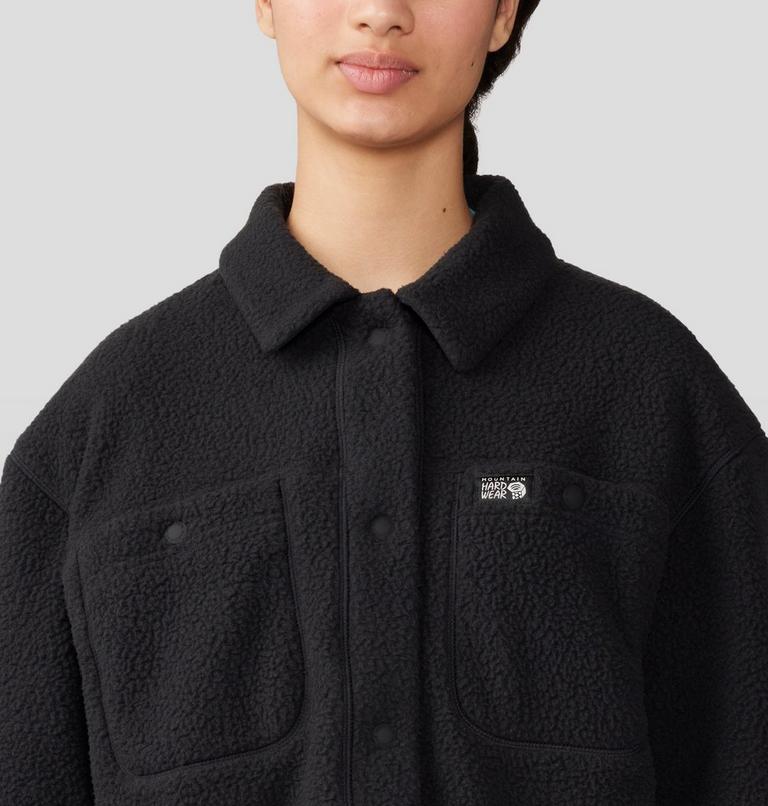 Women's HiCamp Shacket, Color: Black, image 4