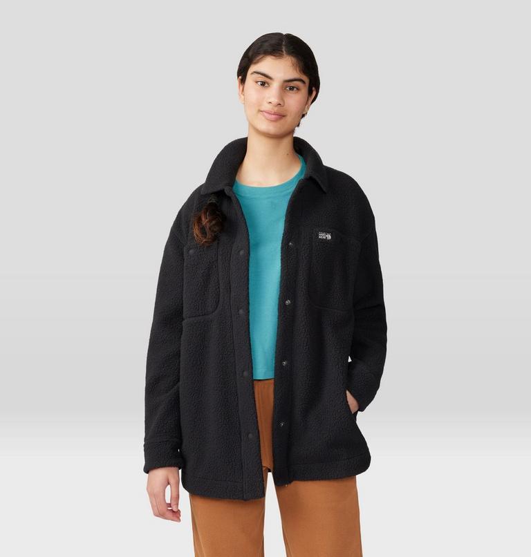Women's HiCamp Shacket, Color: Black, image 5